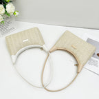 Chic Small Shoulder Straw Bag – Stylish Crossbody Bag for Ladies, Versatile Summer Hobo Bag