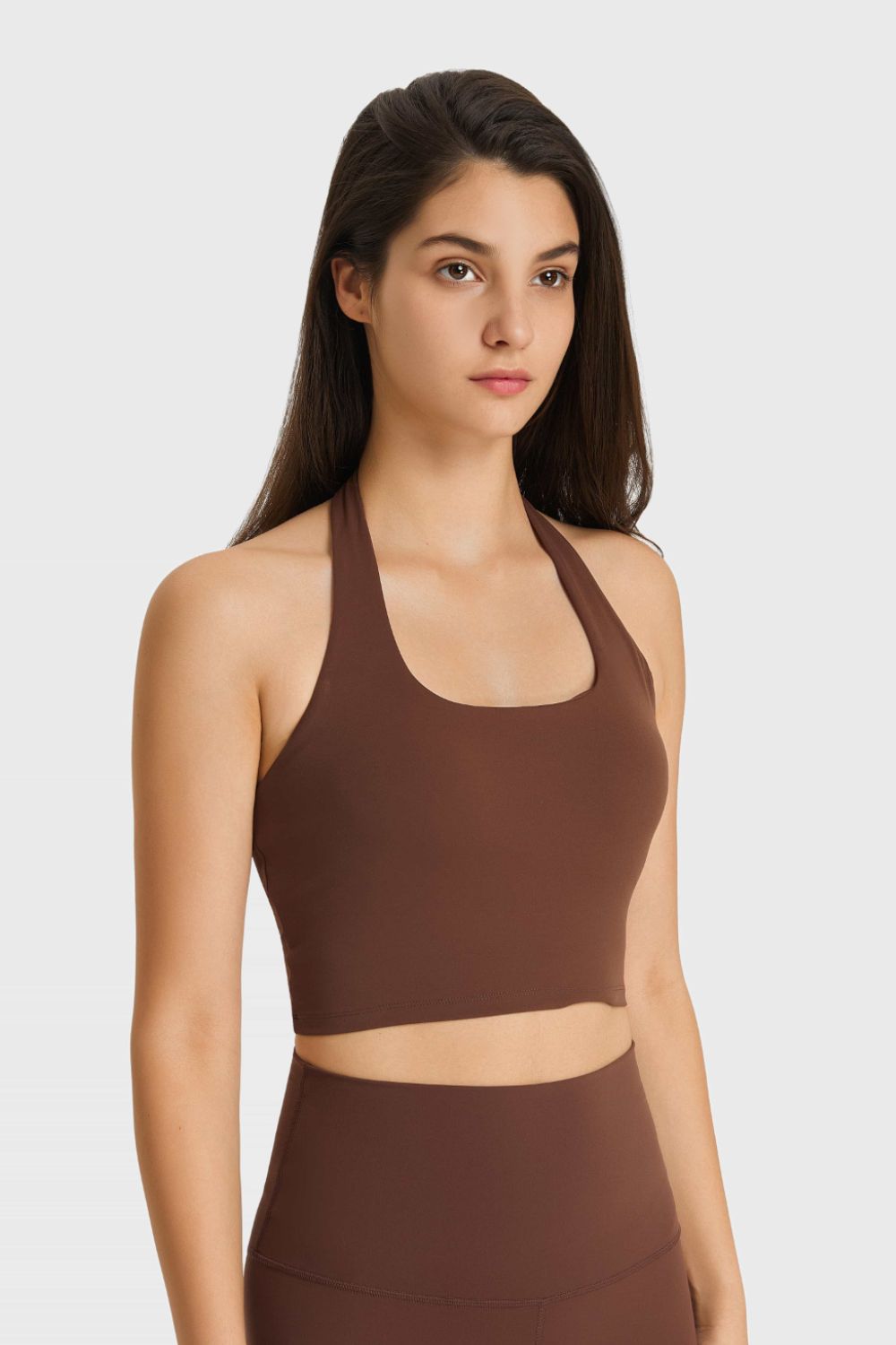 Millennia Breathable Halter Neck Sports Bra THRIXINE