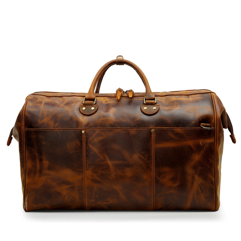Genuine Leather Travel Top Layer Cowhide Large Capacity Handbag Pi-Mart