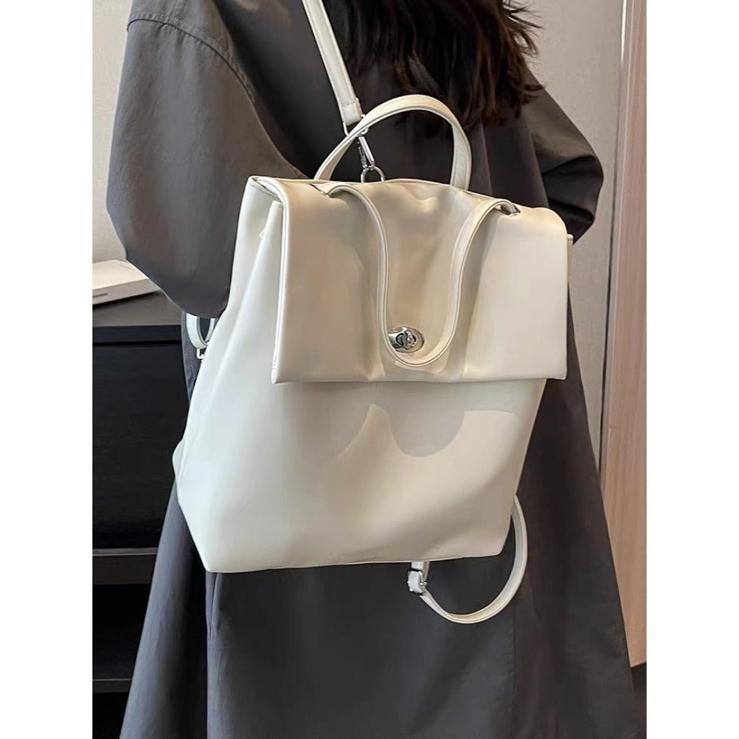 Big backpack female, autumn and winter silver large capacity backpack purse, commuter versatile college backpack - SJB-DIAMOND ELITES