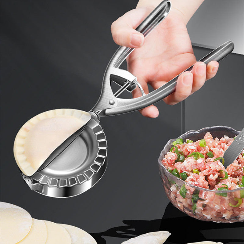 Kitchen Dumpling Mold Stainless Steel Dumpling Machine Pressing Home Baking Tool Skin Press Tool Dumpling Noodle Manual Kitchen Gadgets Pi-Mart