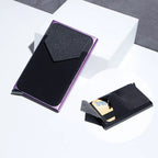 Metal Card Holder, Money Clip Aluminum Alloy Lycra Cloth - SJB-DIAMOND ELITES