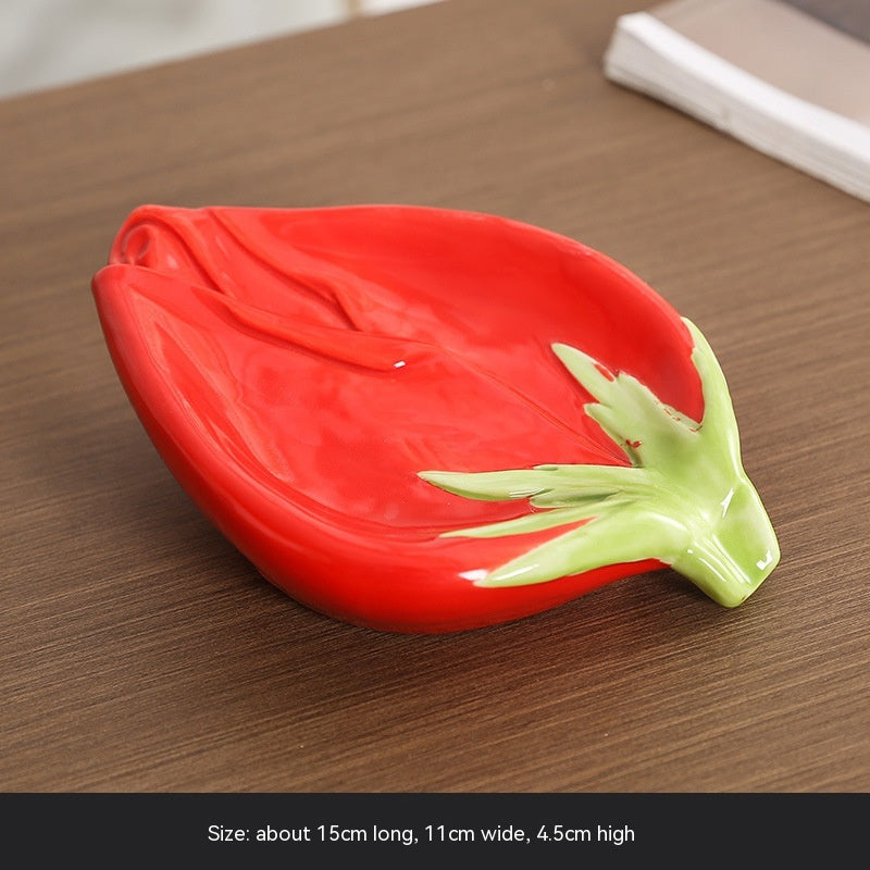 Rose Ceramic Soap Box Draining Household Pi-Mart