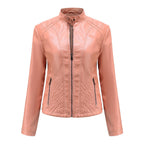 Autumn And Winter Casual Leather  Coat Long-sleeved Motorcycle Jacket Pi-Mart