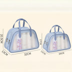 Wet and dry separation wash bag, portable waterproof bath swimming storage bag, business trip cosmetic bag, Transparent Cosmetic Bag, transparent makeup purse, - SJB-DIAMOND ELITES