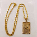 Gold Geo Floral Necklace Pi-Mart