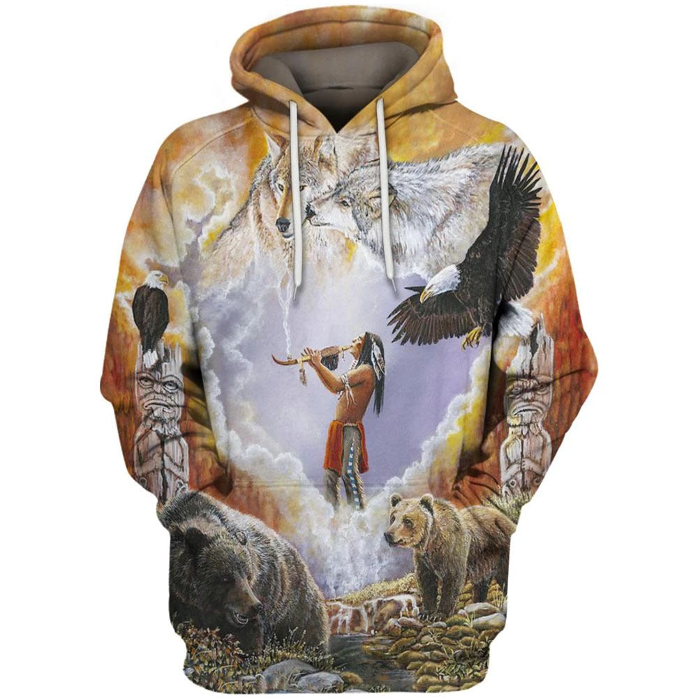 Sweatshirt Hoodie Digital Printing Jacket Men Pi-Mart