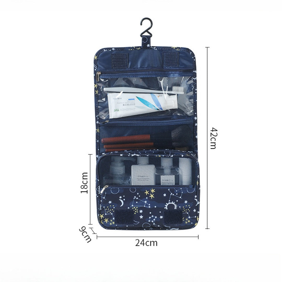 Visible Toiletry Bag Multifunctional Large Capacity Waterproof Cosmetic Bag, Business Travel Portable Dry and Wet Separation Bathroom Hook Wash Bag, Storage Bag - SJB-DIAMOND ELITES