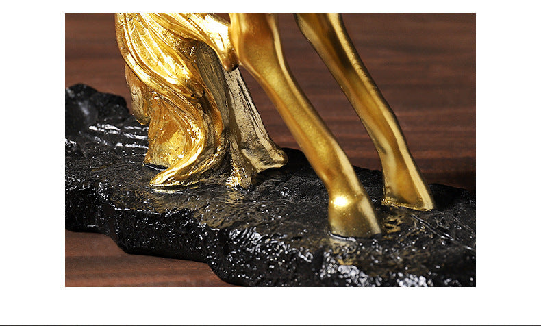 Golden Horse Wine Rack Fashion Pi-Mart