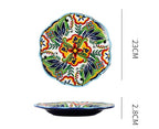 Underglaze Ceramic Tableware Bohemian Household Dishes Pi-Mart