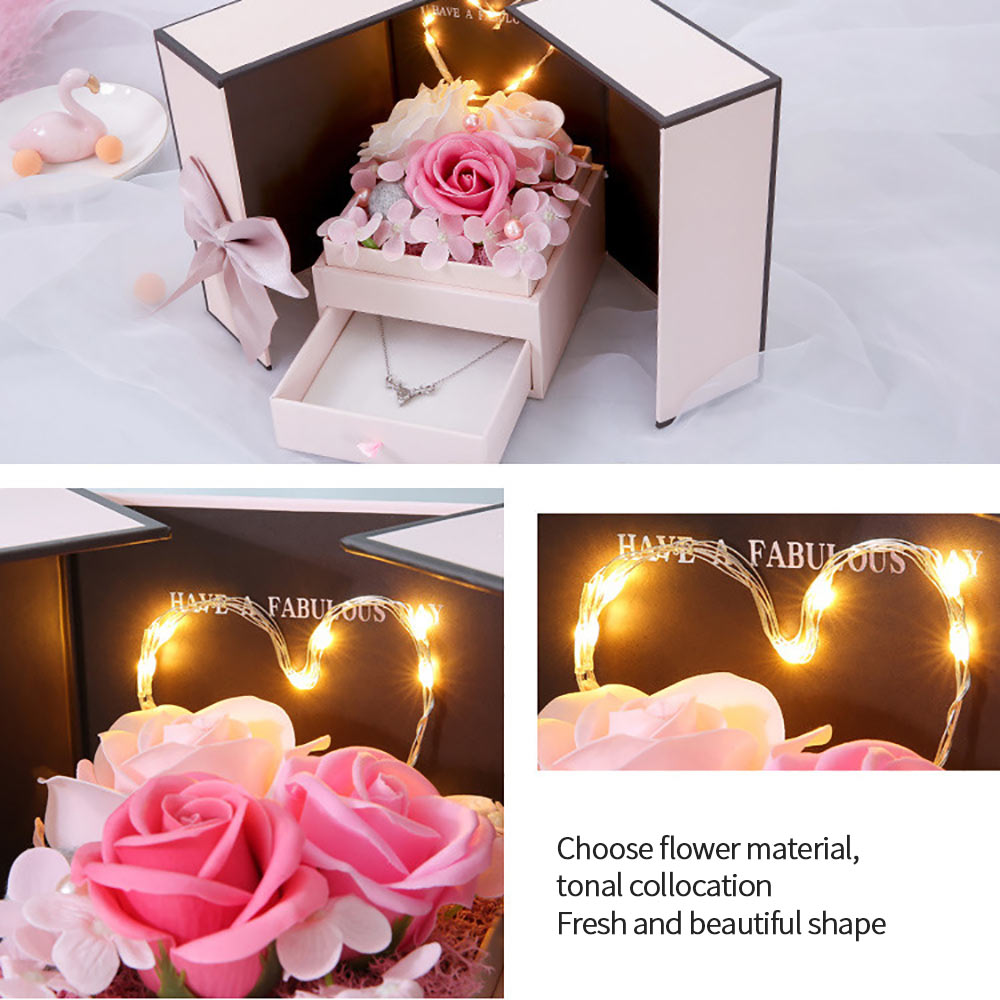 Artificial Flower Jewelry Box Pi-Mart