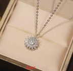 Rotatable Sunflower Necklace Full Of Diamonds Pi-Mart