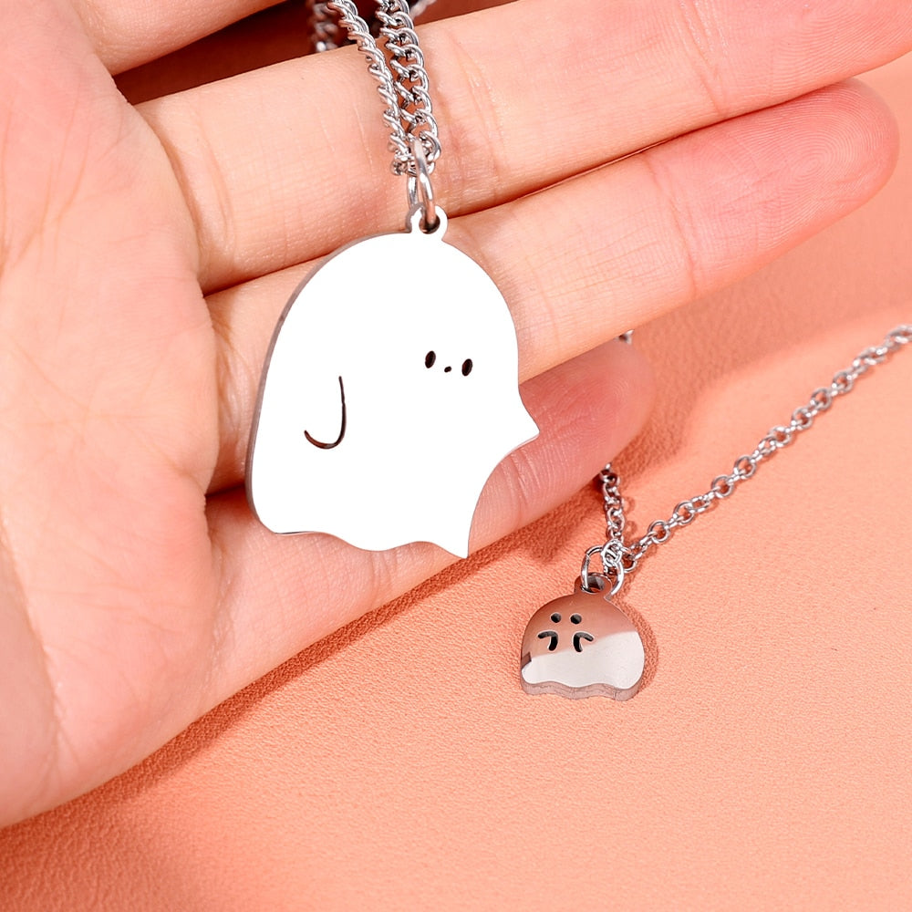 Cute Ghost Little Monster Necklace Pi-Mart