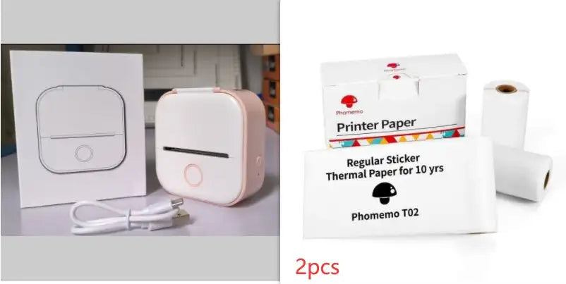 Portable Mini Printer for Students and Hobbyists, Bluetooth Thermal Label Printer - SJB-DIAMOND ELITES