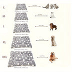 Warm Winter Pet Bed Mat - Soft and Thick Square Dog Crate Pad with Star Pattern, Polyester Fiber Fill, Suitable for Extra Small to Large Dogs - Insulated Cat and Dog Blanket for Kennel and Home Use