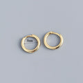 Stainless Steel Minimalist Huggie Hoop Earrings Pi-Mart