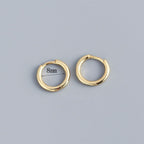 Stainless Steel Minimalist Huggie Hoop Earrings Pi-Mart
