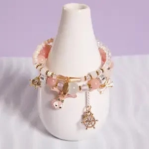 Crystal Love Beaded Bracelets Pi-Mart