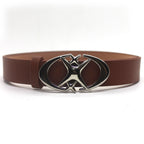 Fashion Wild Original Design Double Crescent Moon Cross Star Buckle Belt Pi-Mart
