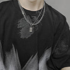 Double Layer Cuban Chain Necklace Pi-Mart