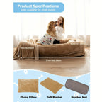 Giant Cozy Human-Dog Bed - Dual-Purpose Luxury Mat - XL 71x40x14 - Ultra-Soft Blanket Pillow - Perfect for Lounging & Snuggling - Fluffy Futon Style - Your New Home Essential Lootquake LLC