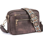 Small Crossbody Purse for Women Triple Zip, Color Matching Multifunctional Zipper Crossbody Bag, Small Square Bag PU Shoulder Bag, - SJB-DIAMOND ELITES