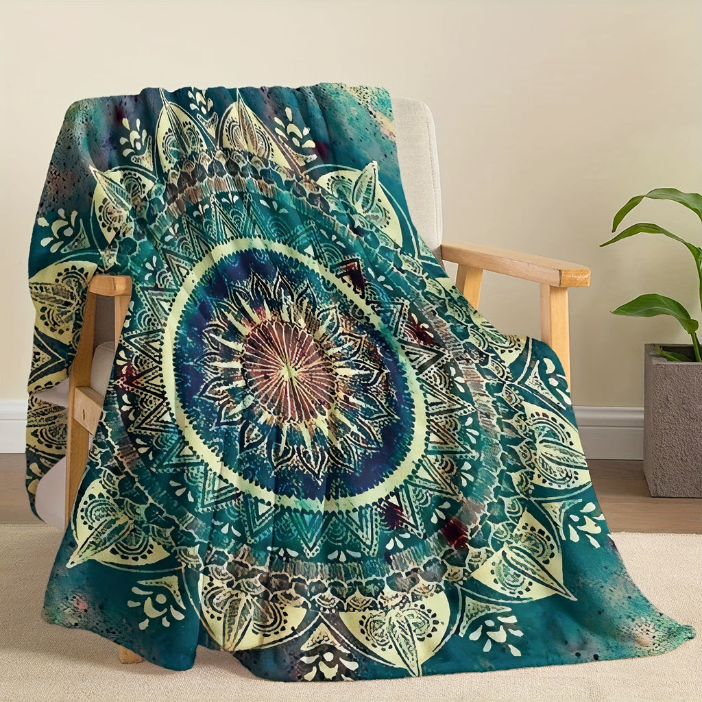 Luxurious Soft Bohemian Mandala Blanket - Visually Stunning & Cozy - Ideal Gift for Boys, Girls & Adults on Birthdays, Holidays, and Ramadan Celebrations! Lootquake LLC