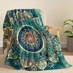 Luxurious Soft Bohemian Mandala Blanket - Visually Stunning & Cozy - Ideal Gift for Boys, Girls & Adults on Birthdays, Holidays, and Ramadan Celebrations! Lootquake LLC