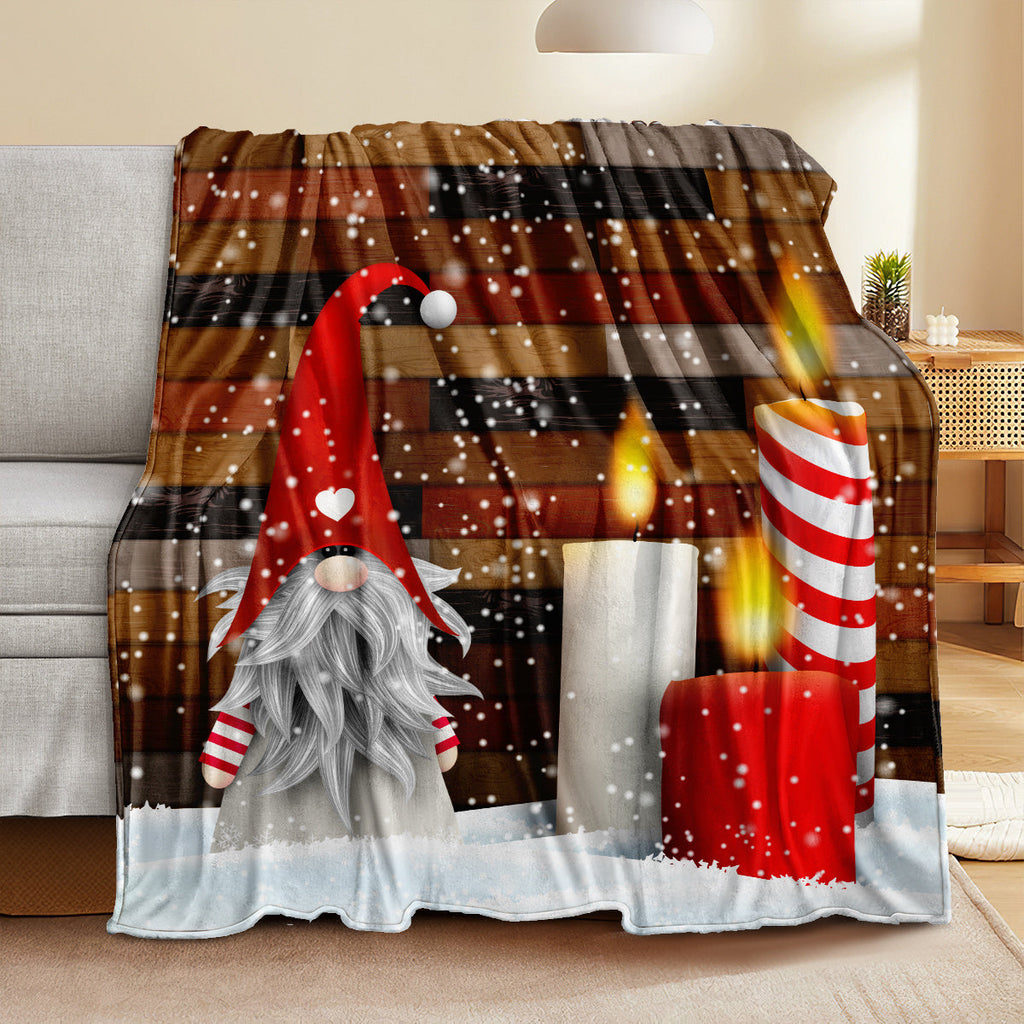 1pc Christmas Throw Blanket, Christmas Party Decorations Blanket, New Year Gift Bed Blanket, Christmas Gift For Couch Bed Sofa Office Camping
