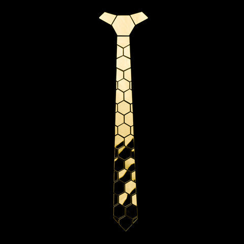 Stitching Geometric Plaid Gold Tie Men's Suit Clothing Lootquake LLC