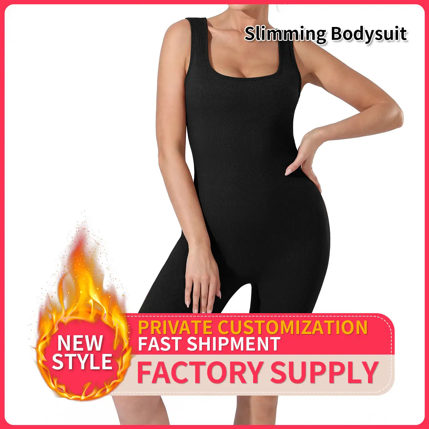 Women's Fashion Simple Solid Color Bodysuit - SJB-DIAMOND ELITES