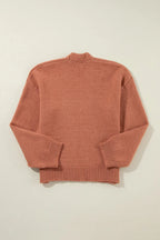 Light French Beige Drop Sleeve Open Front Cropped Cardigan