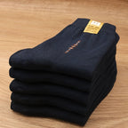 5/10 Pairs Of Men's Trendy Simple Solid Crew Socks, Breathable Comfy Casual Unisex Socks For Men's Outdoor Wearing All Seasons Wearing Lootquake LLC