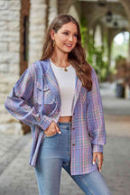 Modern Women Plaid Long Sleeve Hooded Jacket Stylish & Comfortable Outerwear For Winter And Autumn Stevvex
