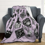 1pc Witch Gothic Blanket Lightweight Flannel Lootquake LLC
