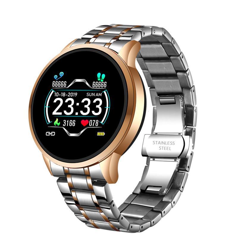 New Smart Watch For Men  With IP67 Waterproof Protecion and Heart Rate Fitness Tracker Pedometer For Android and IOS sistems Steel Band Sports Men Smart Watch - SJB-DIAMOND ELITES