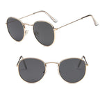 Leon Elegant Unisex Woman and Man Classic Round  Sunglasses Designer Glasses Lady Round Luxury Retro Sunglasses With Vintage Mirror Oculos De Sol Gafas - SJB-DIAMOND ELITES