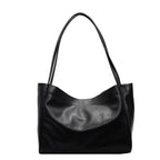 Women's soft leather tote bag, large capacity tote bag, hand bag shoulder, armpit bag class commute - SJB-DIAMOND ELITES