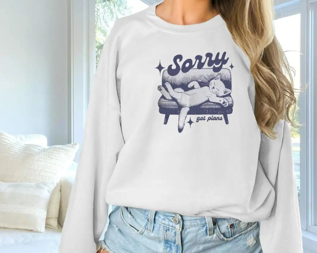 Women's Fashionable Solid Color Printed Long Sleeved Sweatshirt - SJB-DIAMOND ELITES
