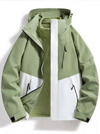 AquaGuard Men's All-Weather Zip Hoodie Plus Sizes THRIXINE
