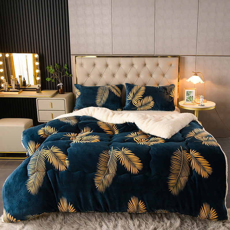 Quilt Winter Quilt Lamb Velvet Core Thickened Warm Dormitory Single Pi-Mart