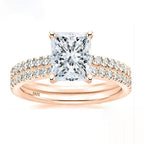 Bracelet S925 Inlaid Princess Zircon Women's 2 Karat Rhinestone Ring Pi-Mart