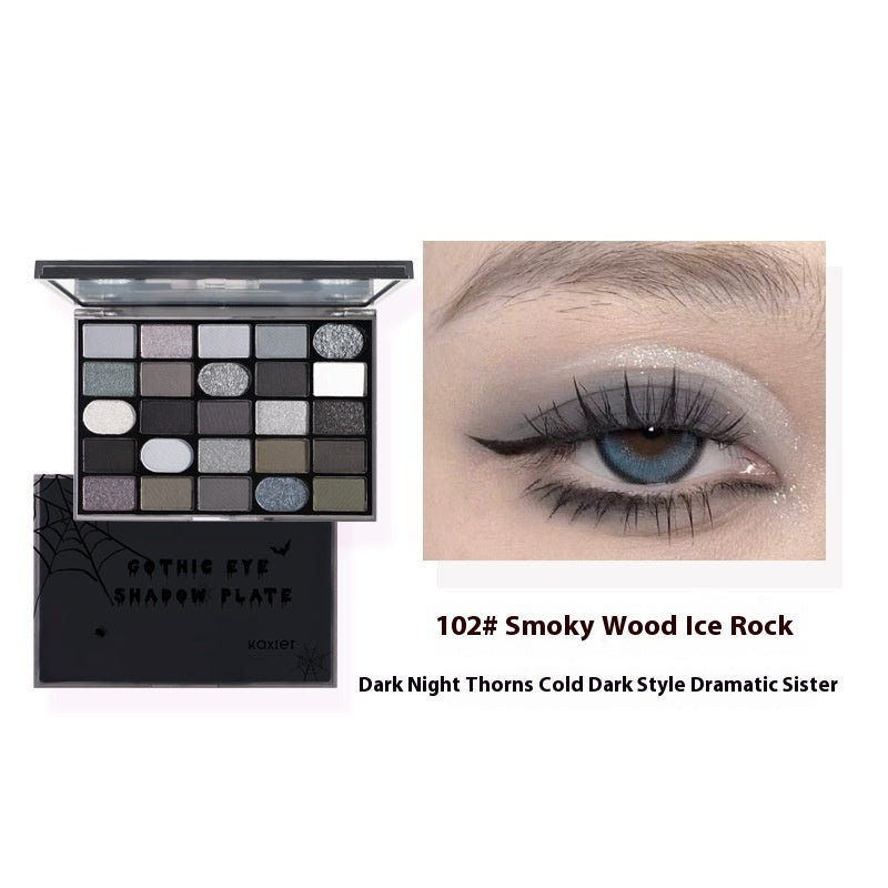 Cahill Dark Goth Eye Shadow Plate Multi-purpose Shimmer Matte Per Plate Pi-Mart