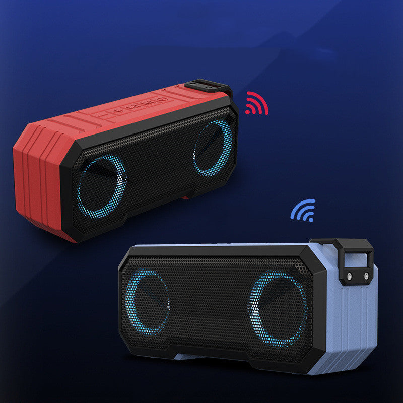 Waterproof Colorful Luminous Outdoor Wireless Speaker With Dual Speakers With Power Bank Pi-Mart