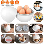 Microwave Egg Steamer Boiler Cooker Easy Quick 5 Minutes Hard Or Soft Boiled Kitchen Cooking Tools Pi-Mart