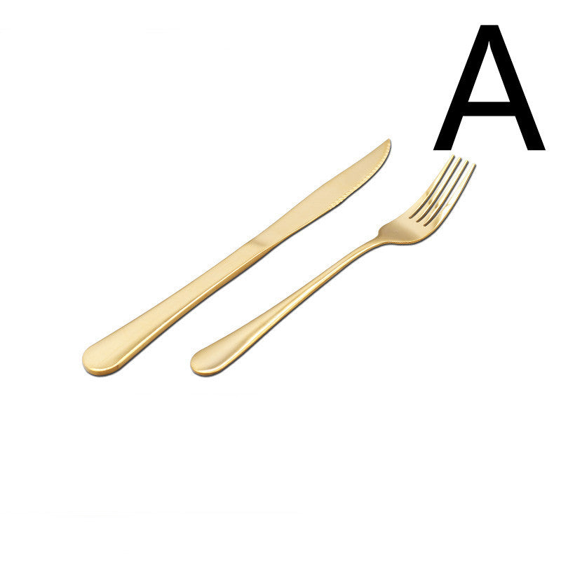 Thickened Stainless Steel Steak Knife And Fork Set Pi-Mart