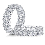 Sterling Silver Ring with High Carbon Diamond Simulant Pi-Mart