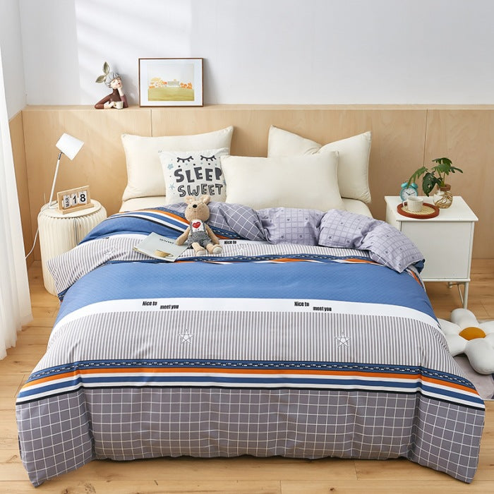 Quilt Cover Single Wholesale Pure Cotton Single Double Student Dormitory Three-piece Set Pi-Mart