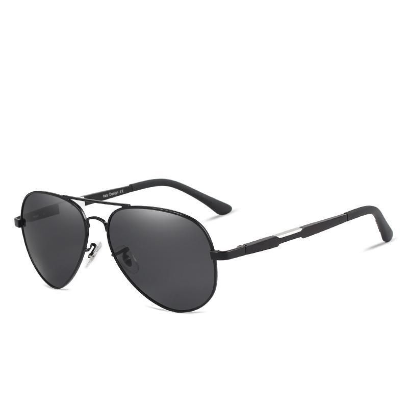 Aviation Luxury Aluminum Magnesium Gold Fashion Polarized Lens Sunglasses Men/Women Driving Mirror Sunglasses  Military Style - SJB-DIAMOND ELITES