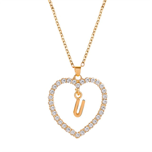 Initials Lette Necklace Pi-Mart